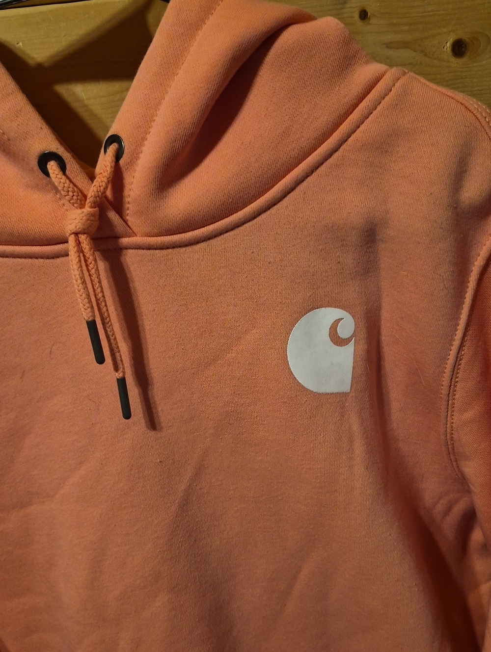 Womens Carhartt Hoodie Size Large Peach Color - Picture 2 of 8